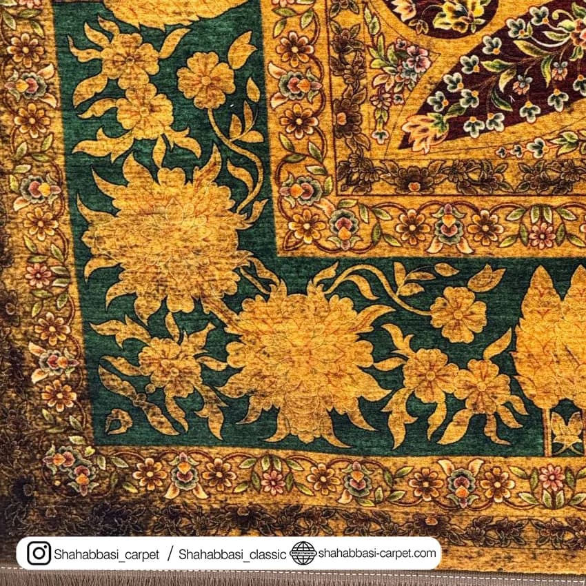 فرش 77 رج کد 77129 خردلی — تصویر ۱۱