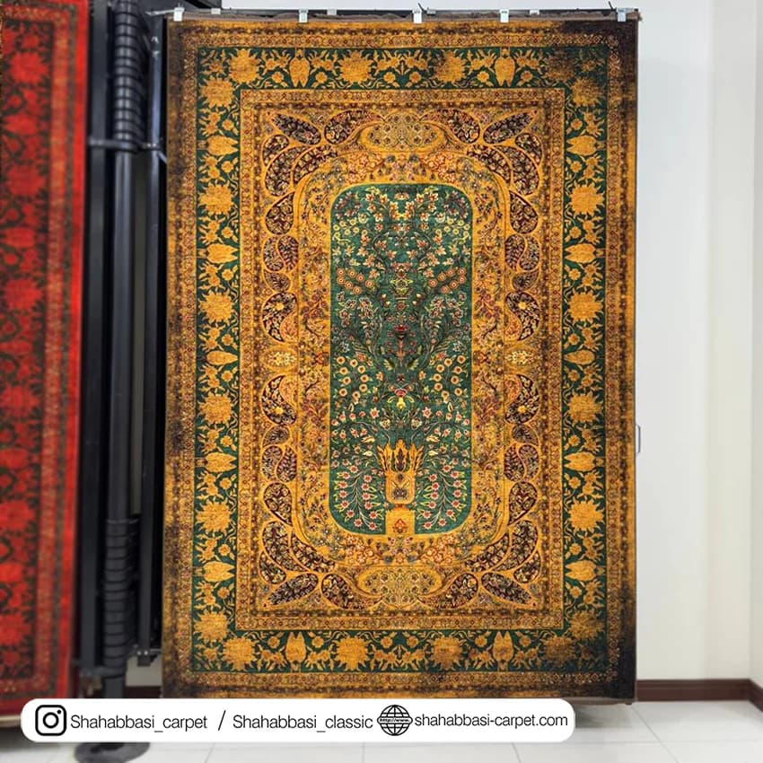 فرش 77 رج کد 77129 خردلی — تصویر ۲