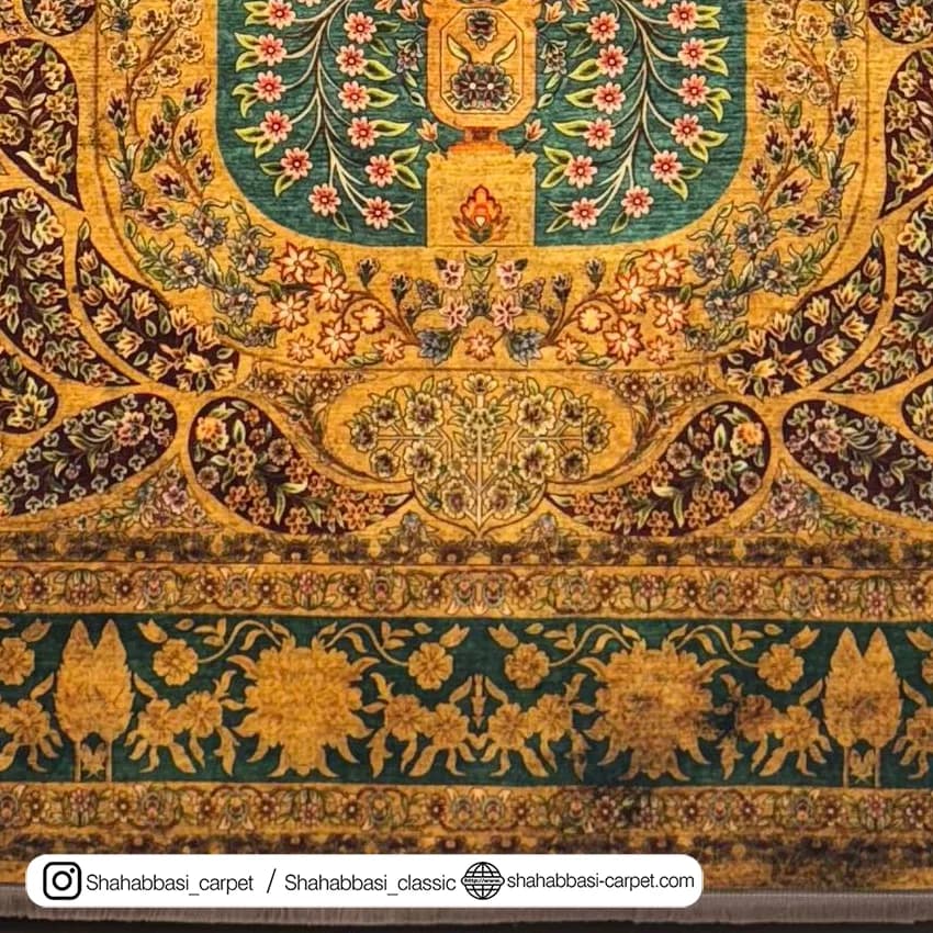 فرش 77 رج کد 77129 خردلی — تصویر ۳