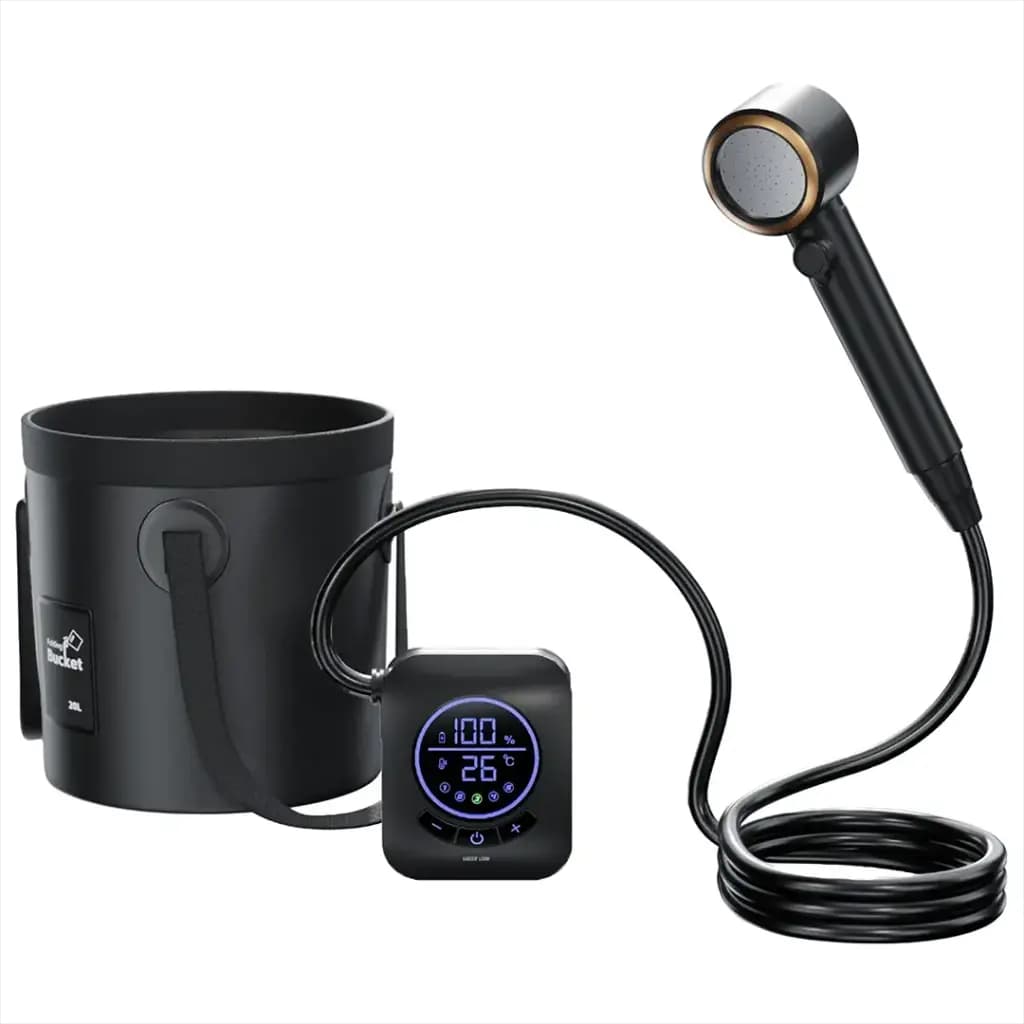 دوش کمپینگ گرین لاین Green Lion Camping Shower with Intelligent Digital Display GNCASHWR8K — تصویر ۹