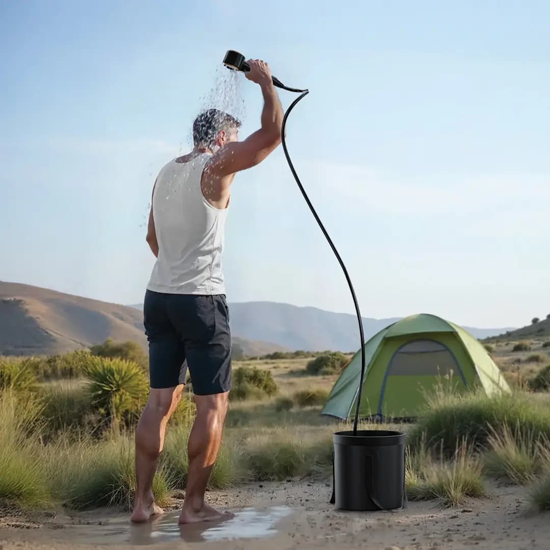 دوش کمپینگ گرین لاین Green Lion Camping Shower with Intelligent Digital Display GNCASHWR8K — تصویر ۸