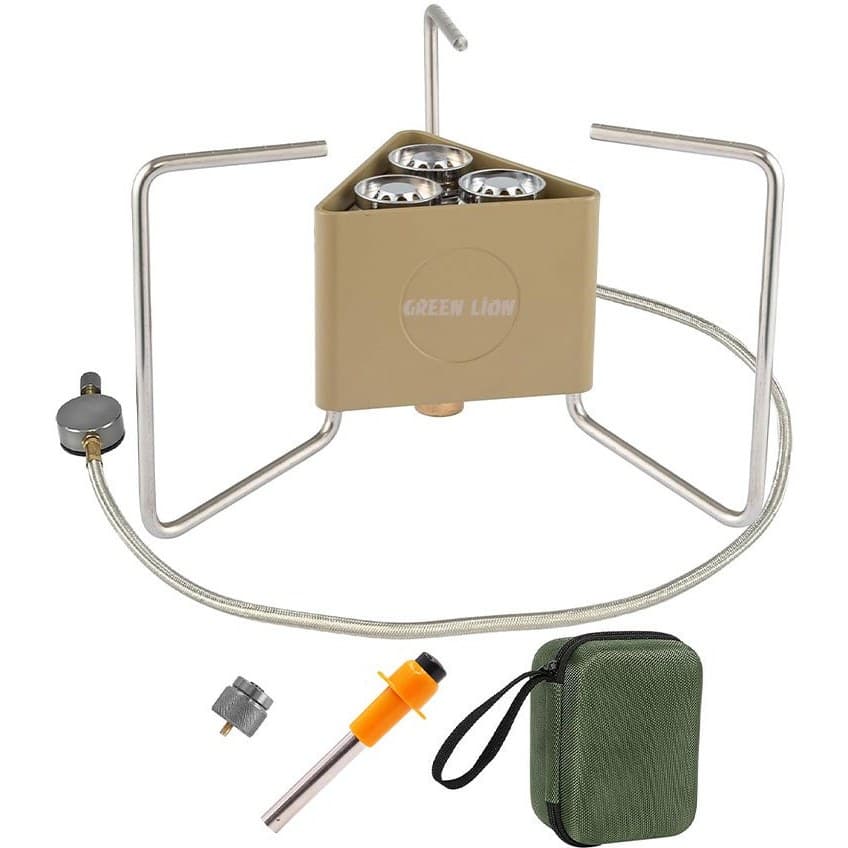 اجاق گاز قابل حمل کمپینگ گرین لاین Green Lion 3-Burner Foldable Camping Stove GN3BRNFLDCS — تصویر ۷