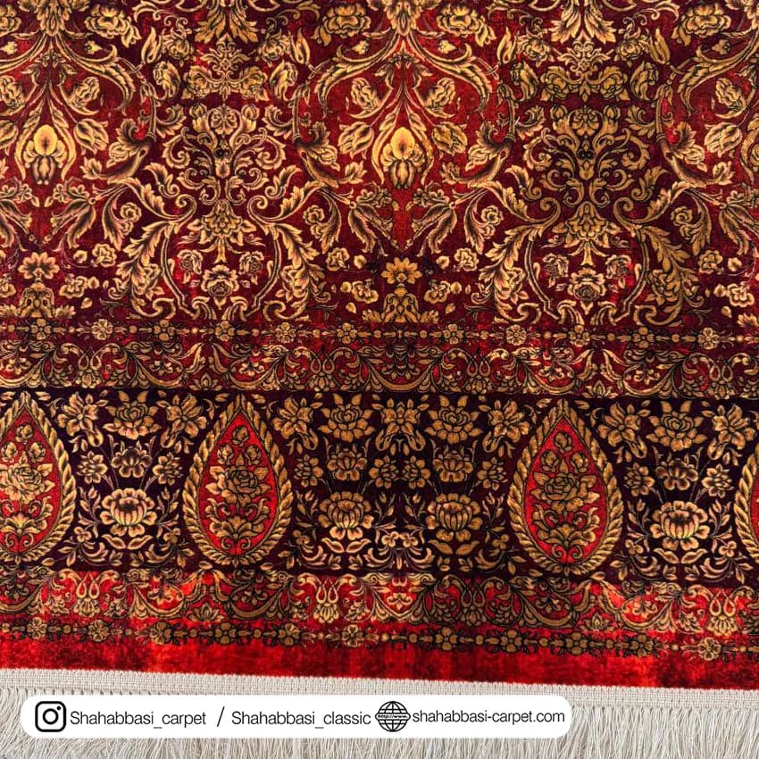 فرش ماشینی ونوس کد 1200202 عنابی — تصویر ۱۱