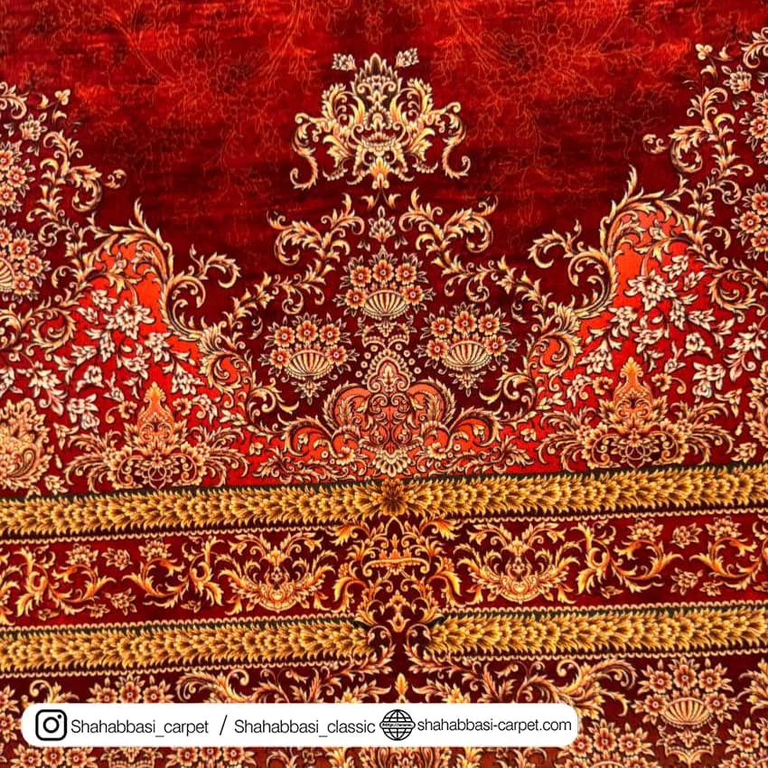 فرش ماشینی ونوس کد 1200201 عنابی — تصویر ۱۰