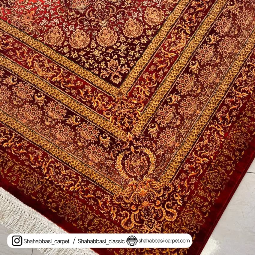 فرش ماشینی ونوس کد 1200201 عنابی — تصویر ۵