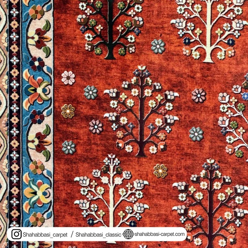 فرش سنتی کد 800206 قرمز — تصویر ۳