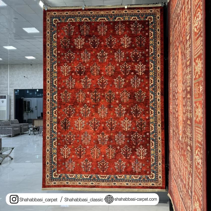 فرش سنتی کد 800206 قرمز — تصویر ۲