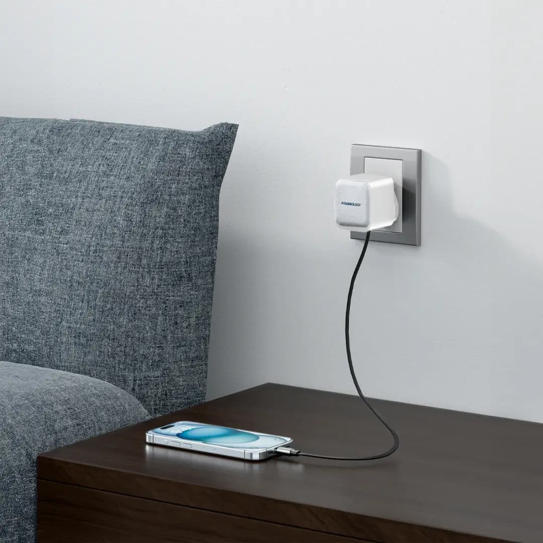 آداپتور 3۵ وات پاورولوژی Powerology Single Output | Retractable GaN Charger PWCUQC032 — تصویر ۸