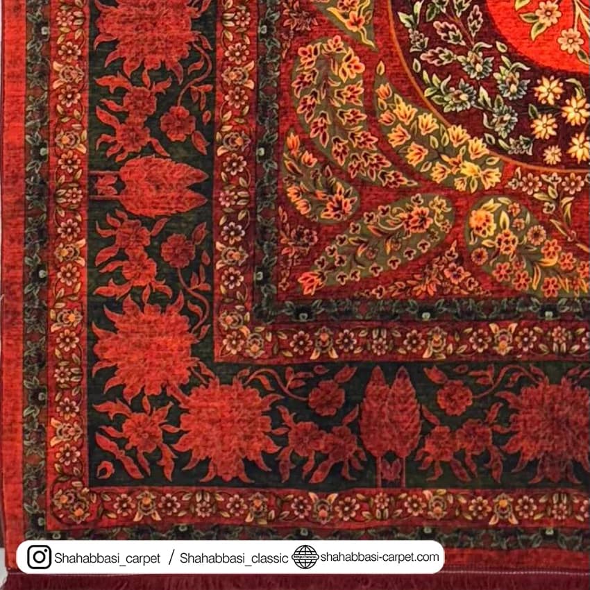 فرش 77 رج کد 77129 لاکی — تصویر ۸