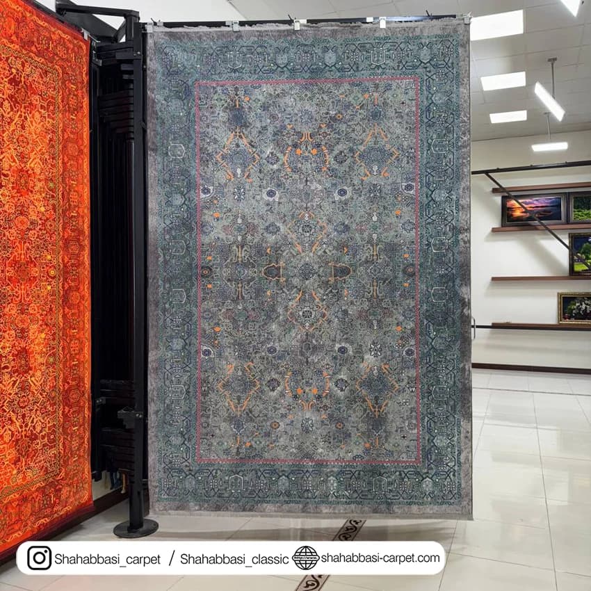 فرش 77 رج کد 77128 طوسی — تصویر ۲