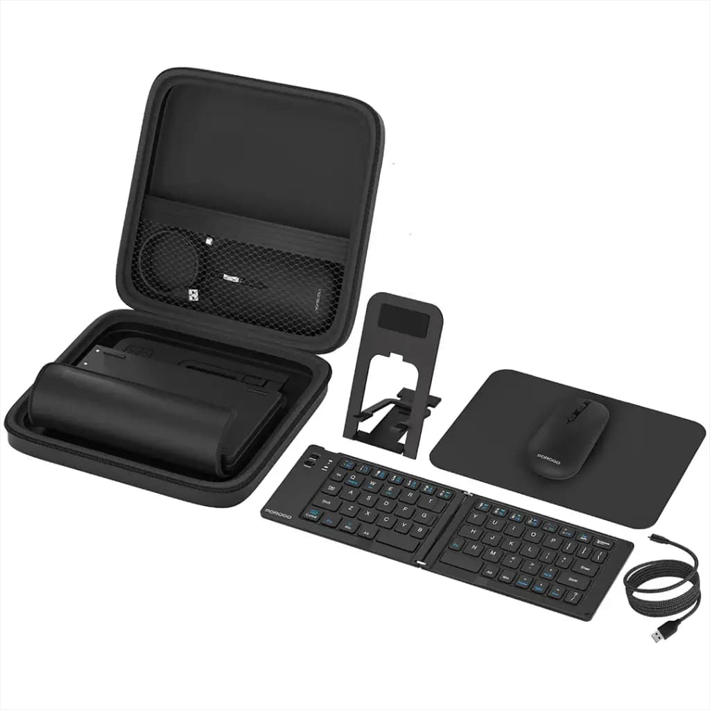 ست 6 در 1 کیبورد و ماوس پرودو Porodo 6-In-1 Keyboard & Mouse Set PDKBMSC2285