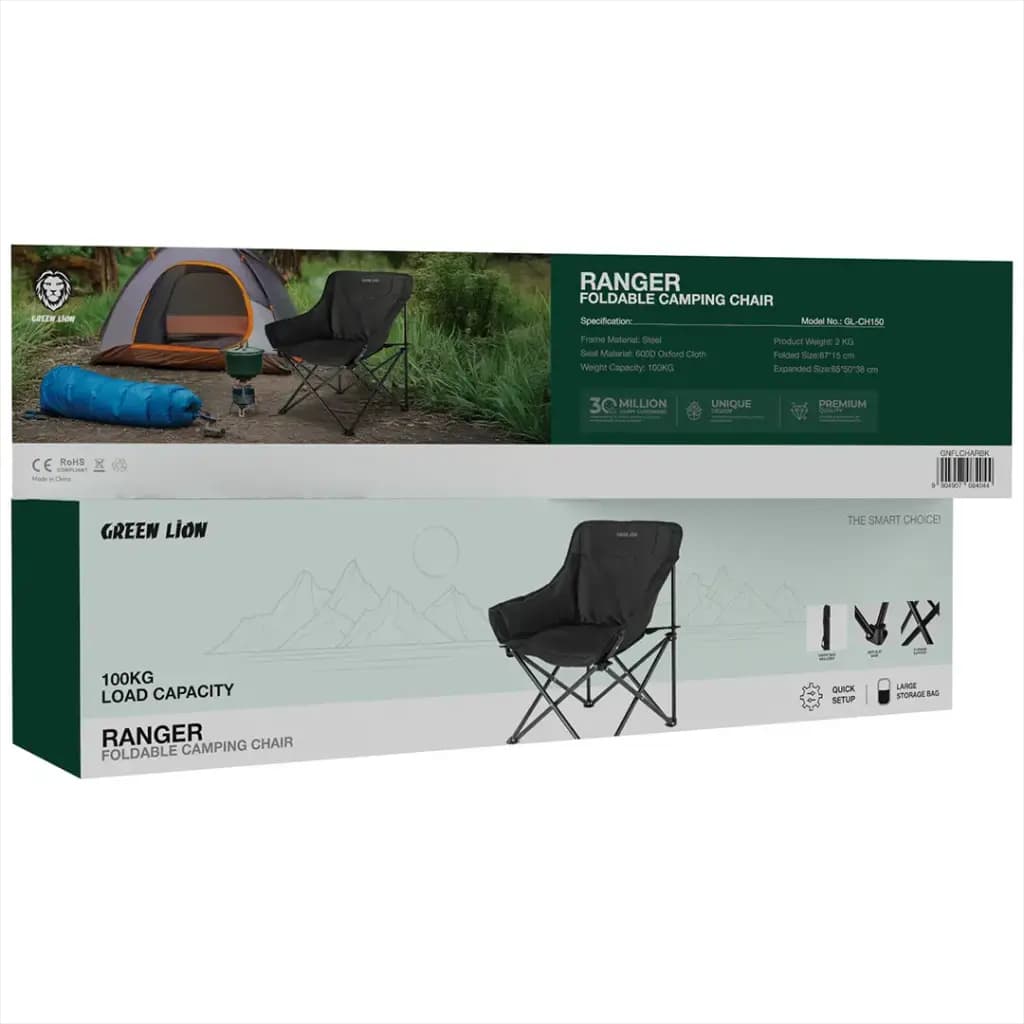 صندلی کمپینگ تاشو گرین لاین Green Lion Ranger Foldable Camping Chair GNFLCHAR — تصویر ۵