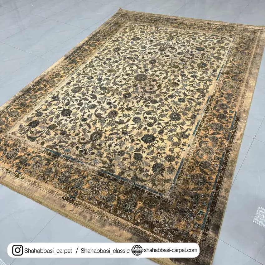 فرش ماشینی ونوس کد 1200198 کرم — تصویر ۶
