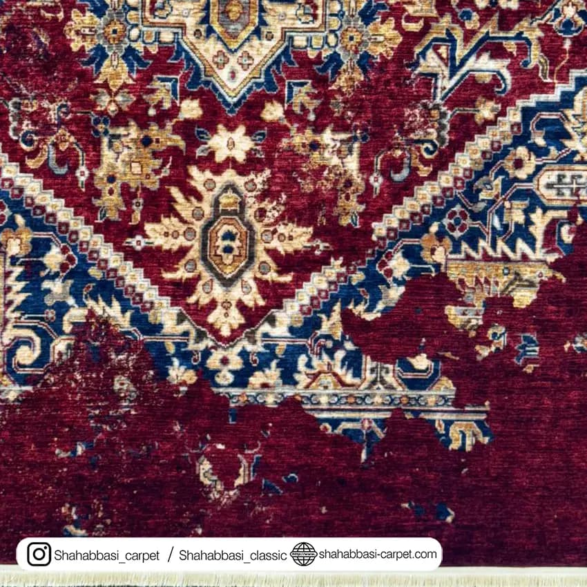 فرش کهنه نما کد 800508 لاکی — تصویر ۴