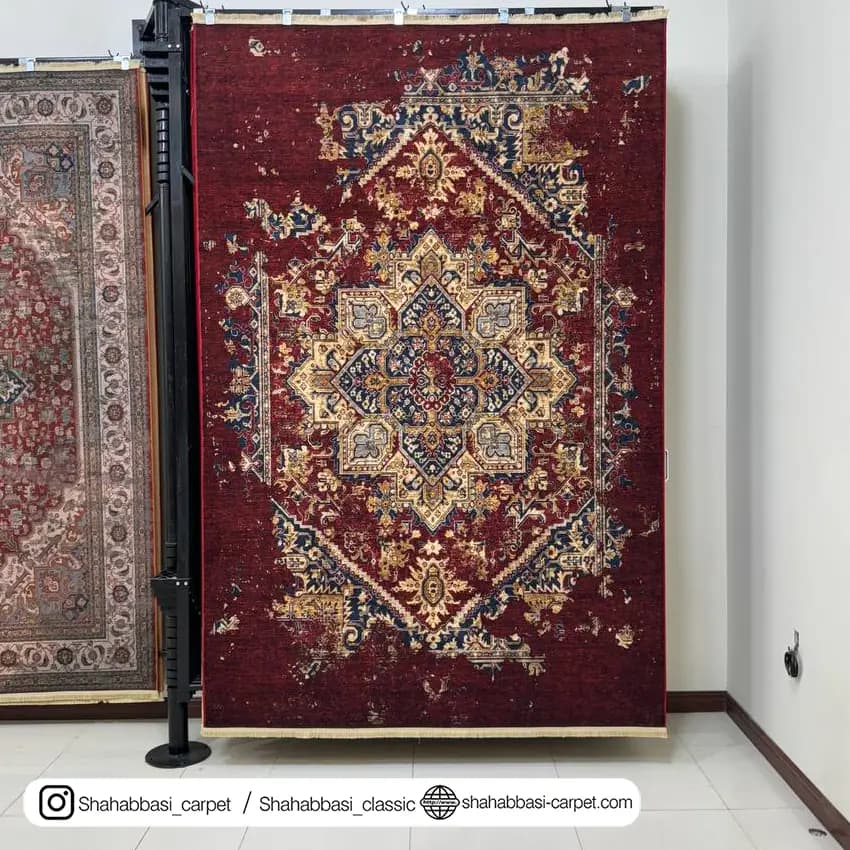 فرش کهنه نما کد 800508 لاکی — تصویر ۲