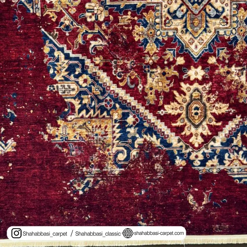 فرش کهنه نما کد 800508 لاکی — تصویر ۵