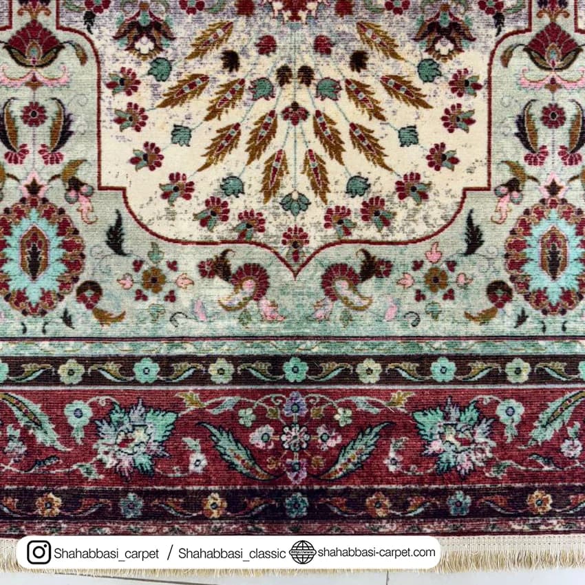 فرش سنتی کد 800115 کرم — تصویر ۳