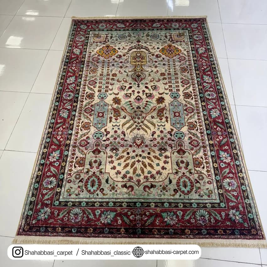 فرش سنتی کد 800115 کرم — تصویر ۵
