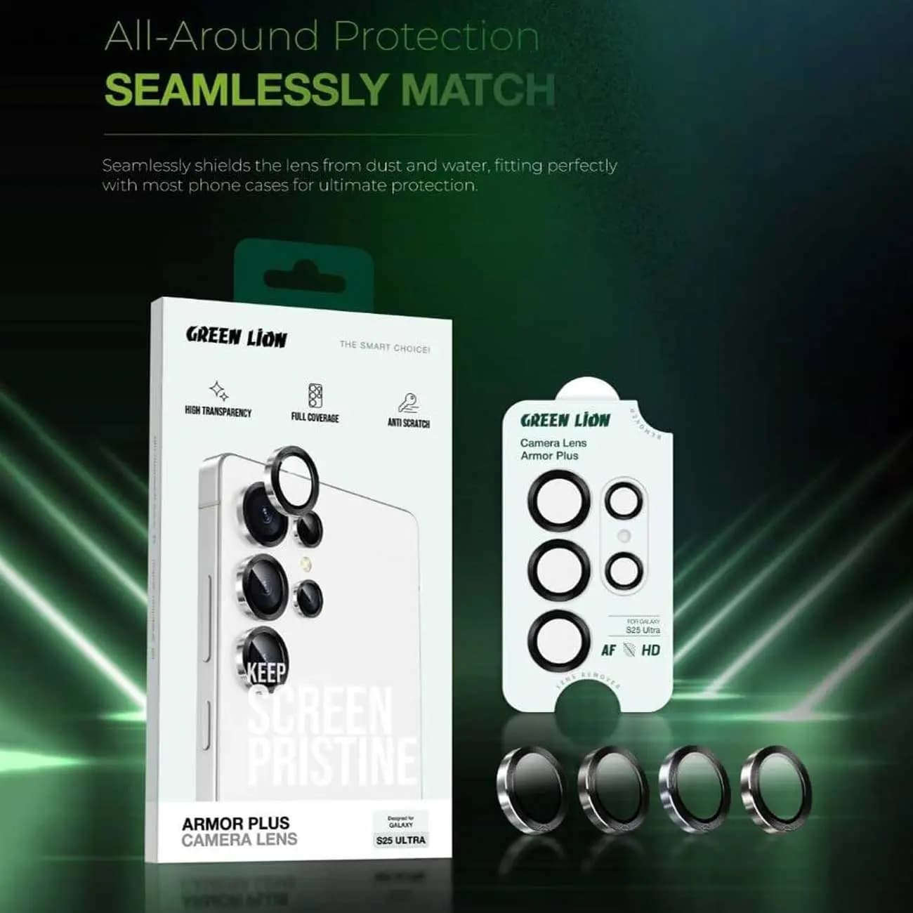 محافظ لنز دوربین گرین لاین Green Lion Camera Lens Armor Samsung S25 Ultra — تصویر ۵
