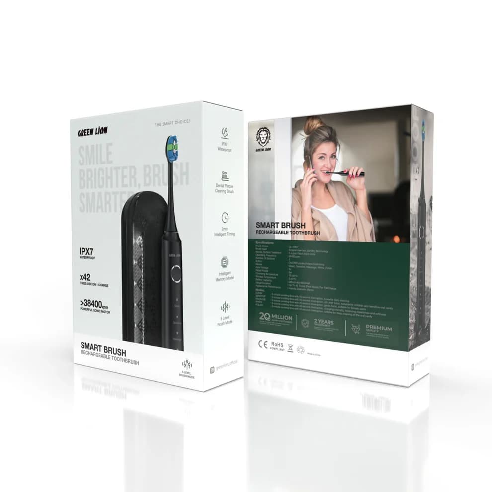 مسواک برقی گرین لاین Green Lion Smart Brush Rechargeable ToothBrush GNSMBRSH — تصویر ۳