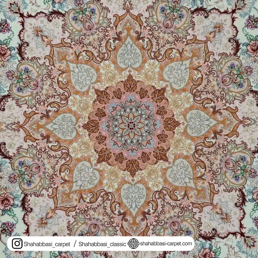 فرش ماشینی ونوس کد 1200182 کرم — تصویر ۳