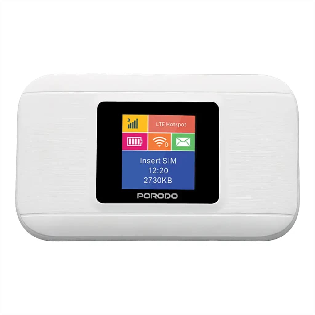 مودم همراه پورودو Porodo Nexfi 3000mAh 4g LTE Portable WiFi Router PDM603