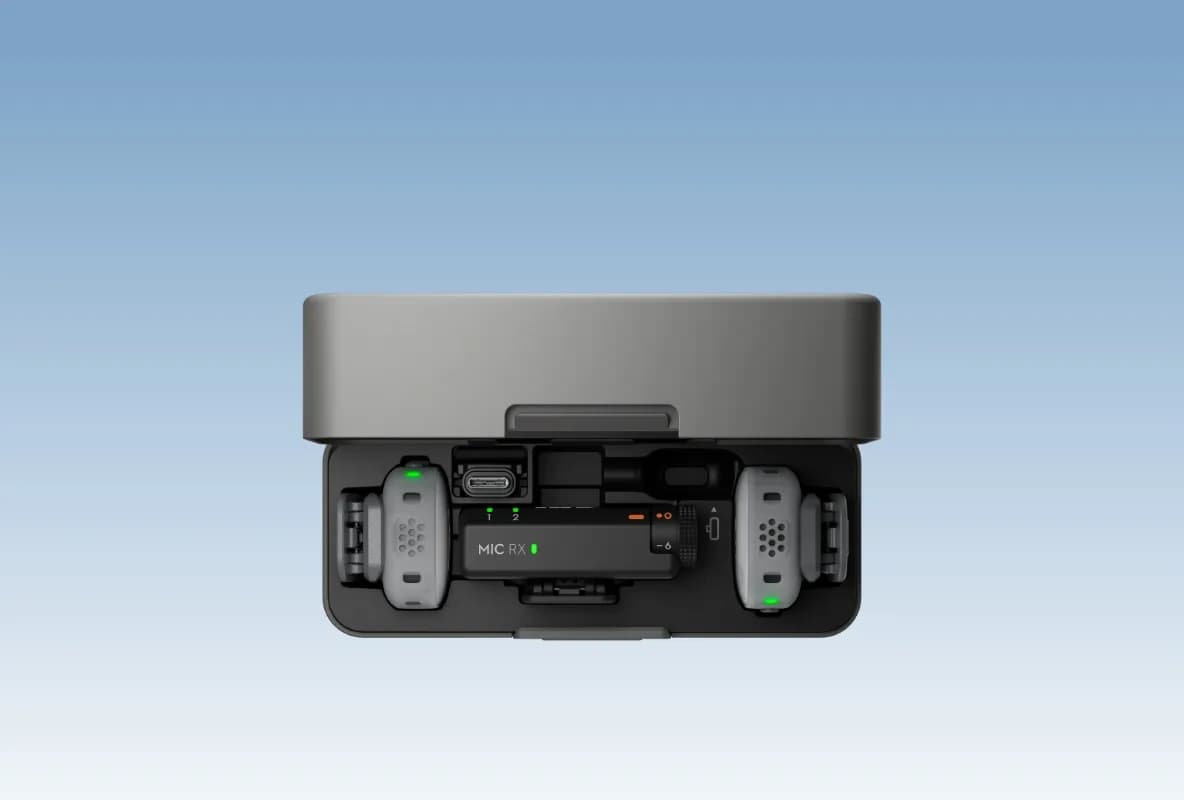 میکروفون یقه‌ای دی‌جی‌آی DJI Mic Mini 2 (2 TX + 1 RX + Charging Case) — تصویر ۳