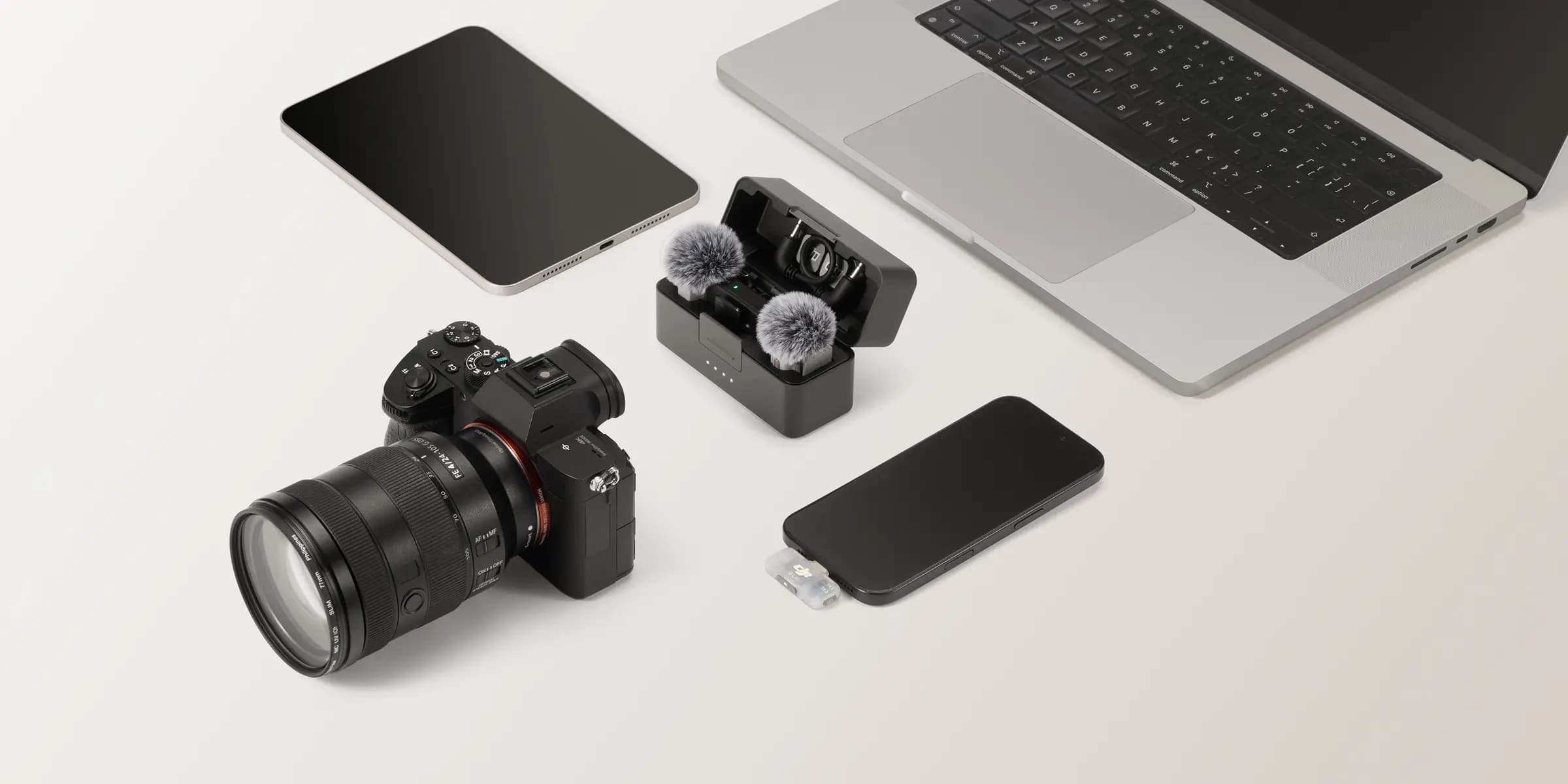 میکروفون یقه‌ای دی‌جی‌آی DJI Mic Mini 2S (2 TX + 1 RX + Charging Case) — تصویر ۳