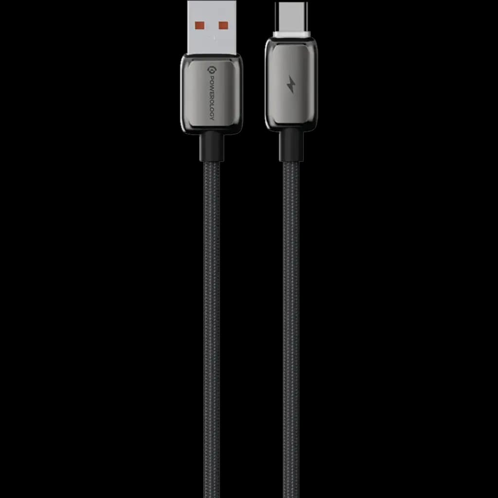 کابل 15W پاورولوژی Powerology Zinco Series USB-A to USB-C PWDC99