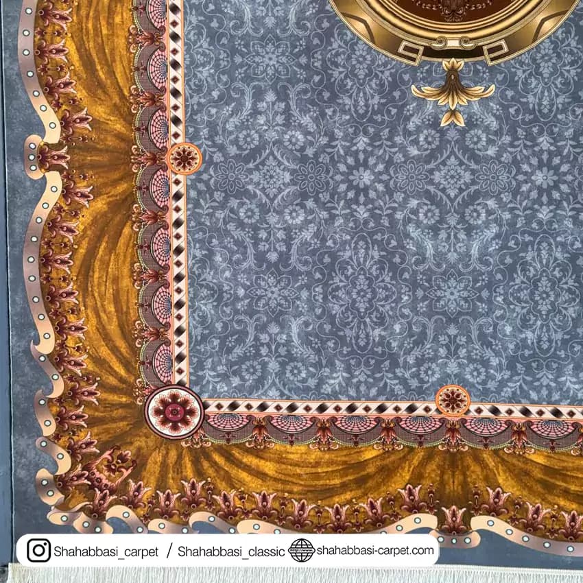 فرش پاریس کد 1000106 آبی — تصویر ۳