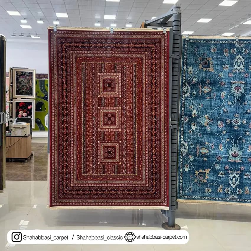 فرش سنتی کد 800145 شرابی — تصویر ۲