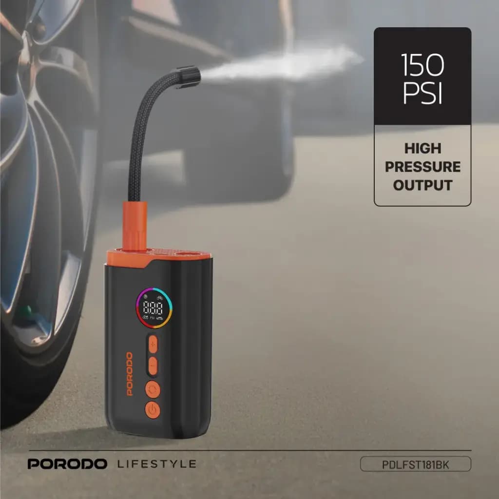 کمپرسور باد پرودو Porodo Electric Air Inflator PDLFST181 — تصویر ۴