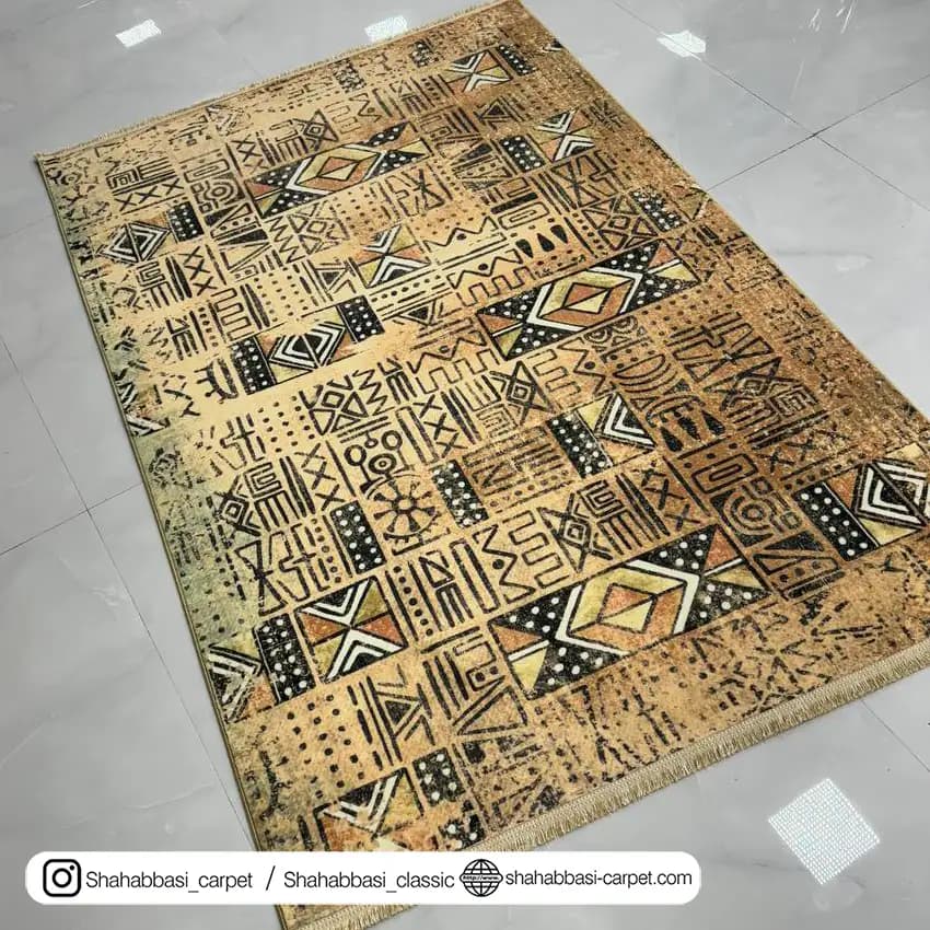 فرش فانتزی کد 600177 کرم — تصویر ۲