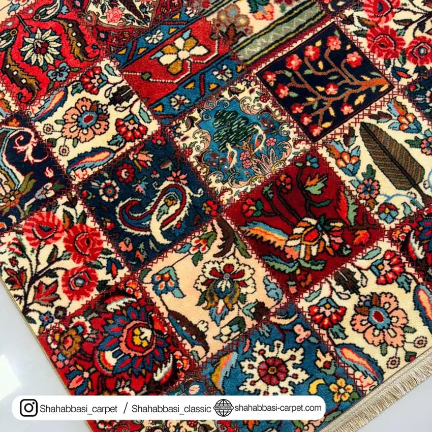 فرش چهل تکه کد 700411 تمام رنگ — تصویر ۳