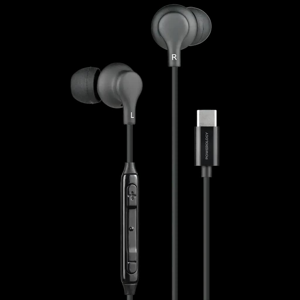 هندزفری سیمی پاورولوژی Powerology Type-C In-Ear Stereo Earphones PWEPHCR28
