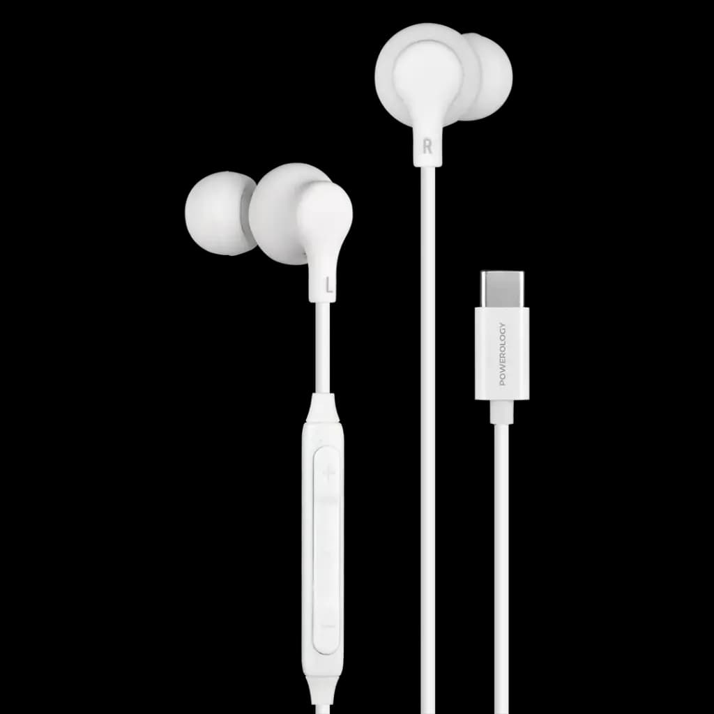 هندزفری سیمی پاورولوژی Powerology Type-C In-Ear Stereo Earphones PWEPHCR28 — تصویر ۲