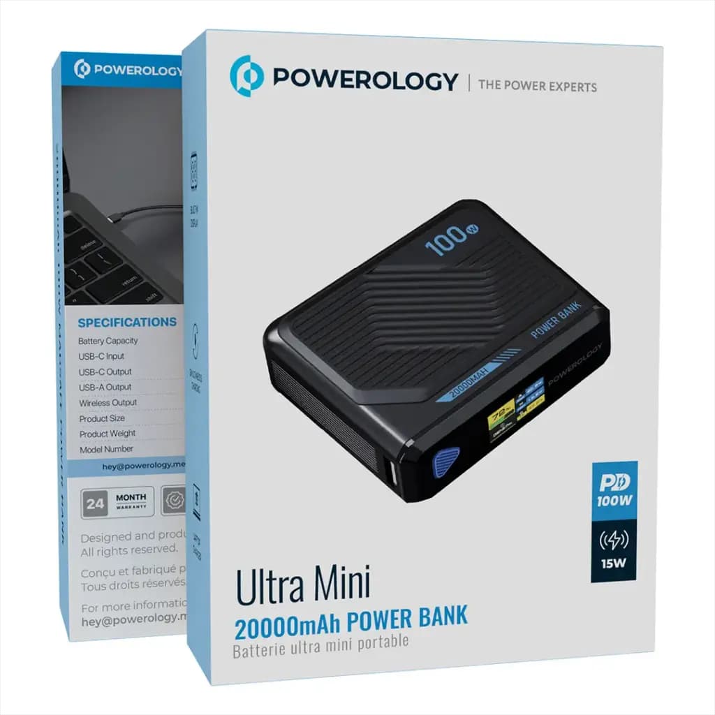 پاور بانک 100W پاورولوژی Powerology Ultra Mini 20000mAh Power Bank PPBCHA79 — تصویر ۱۲