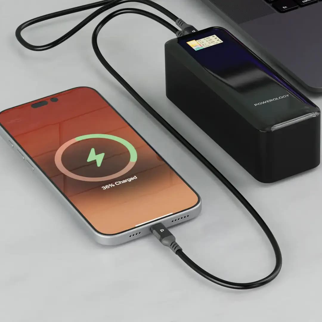 پاور بانک 140W پاورولوژی Powerology NeuroVolt 27000mAh Power Bank PPBCHA90 — تصویر ۲