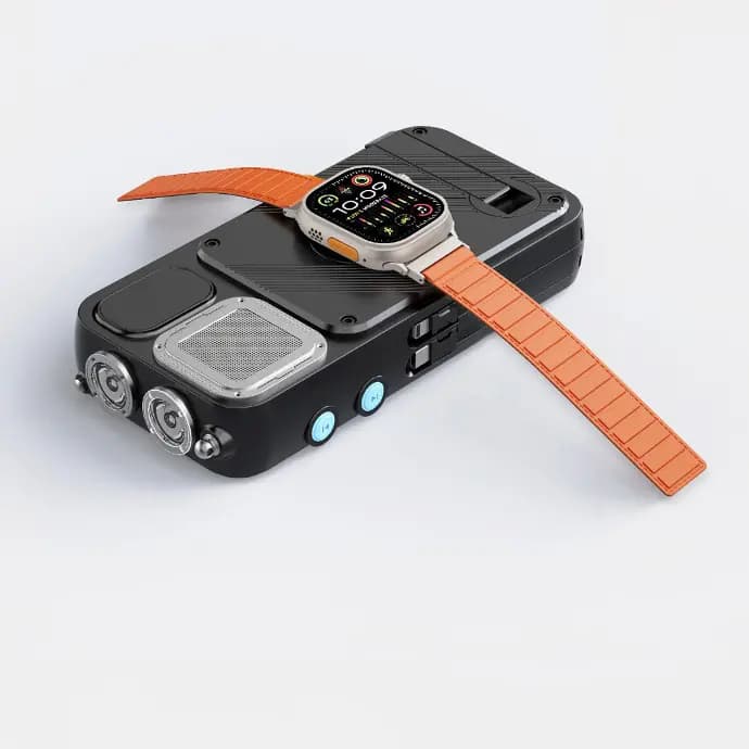 پاور بانک 16000mAh خورشدی پاورولوژی Powerology Solar Power Bank | FM Radio | Speaker | Lights PPBCHA49 — تصویر ۷