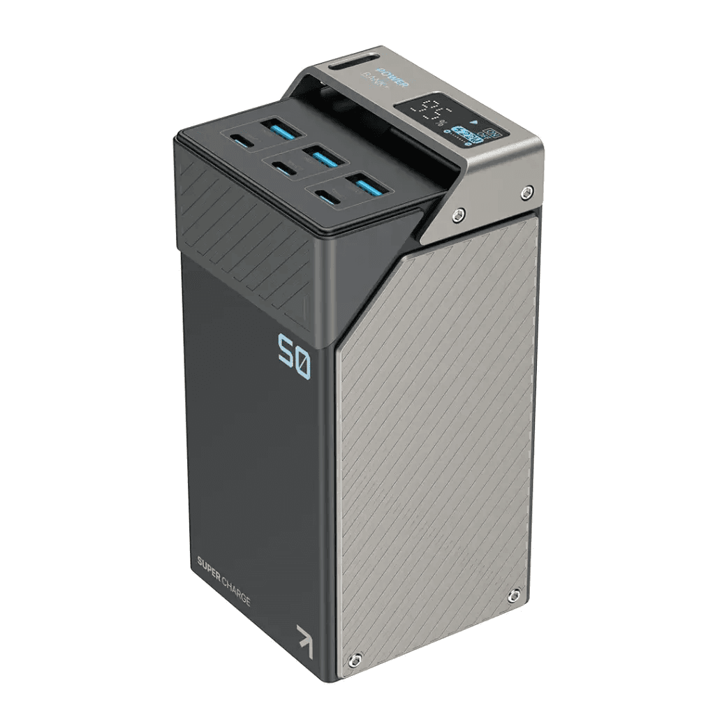 پاور بانک 50000mAh 65w پاورولوژی Powerology Power Bank 65W 3×PD Type-C and 3×USB-A PPBCHA68 — تصویر ۶