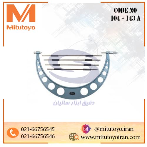 میکرومتر ورنیه میتوتویو 500-400 میلی‌متر مدل 143-104