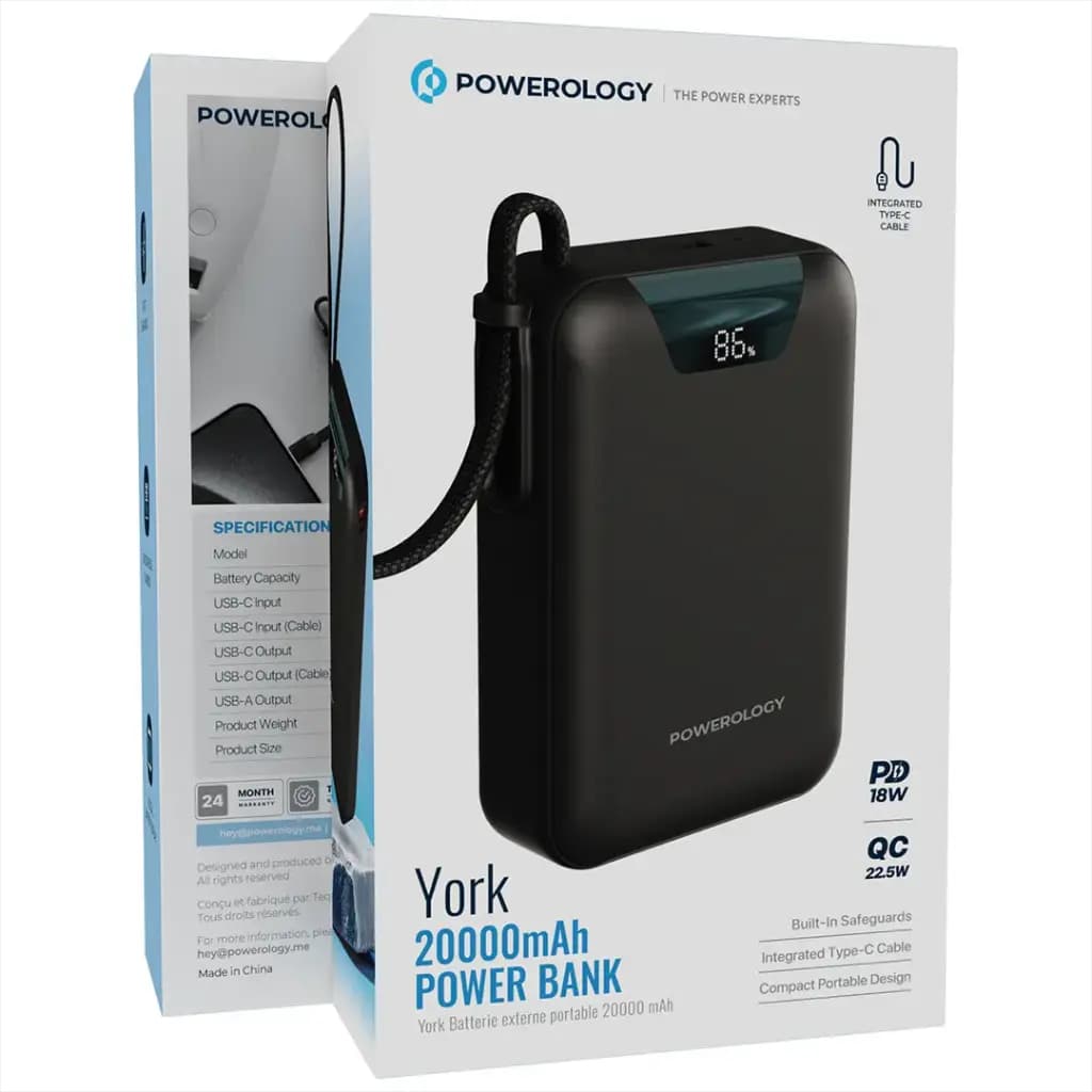 پاوربانک 20000mAh پاورولوژی Powerology York Power Bank PPBM102 — تصویر ۸