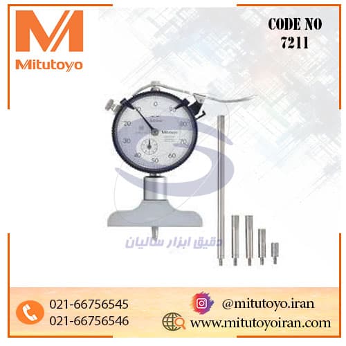 عمق‌سنج عقربه‌ای میتوتویو 200-0 میلی‌متر مدل A7211 — تصویر ۴