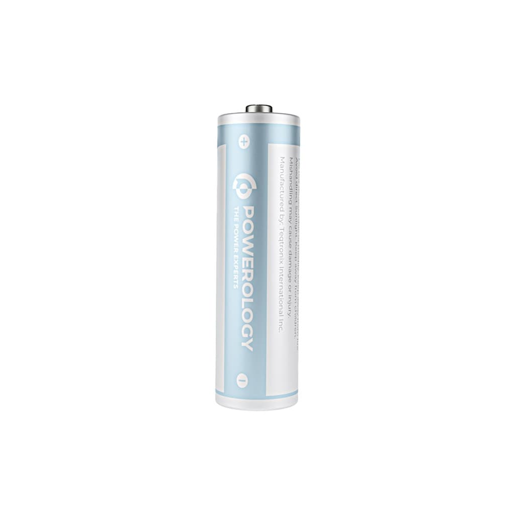 پک 4 تایی باتری قلمی شارژی پاورولوژی Powerology 1.5V Type-c Rechargeable Lithium-ion Battery AA 2200mWh PAAV2RBT — تصویر ۵