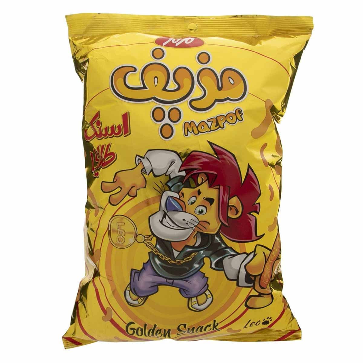 اسنک ( پفک ) طلایی پنیری مزپف مزمز 90 گرم