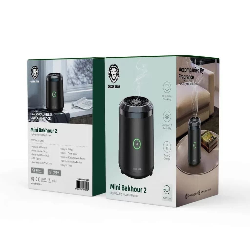 دستگاه بخور عود گرین لاین مدل Green Lion Mini Bakhour 2 — تصویر ۴