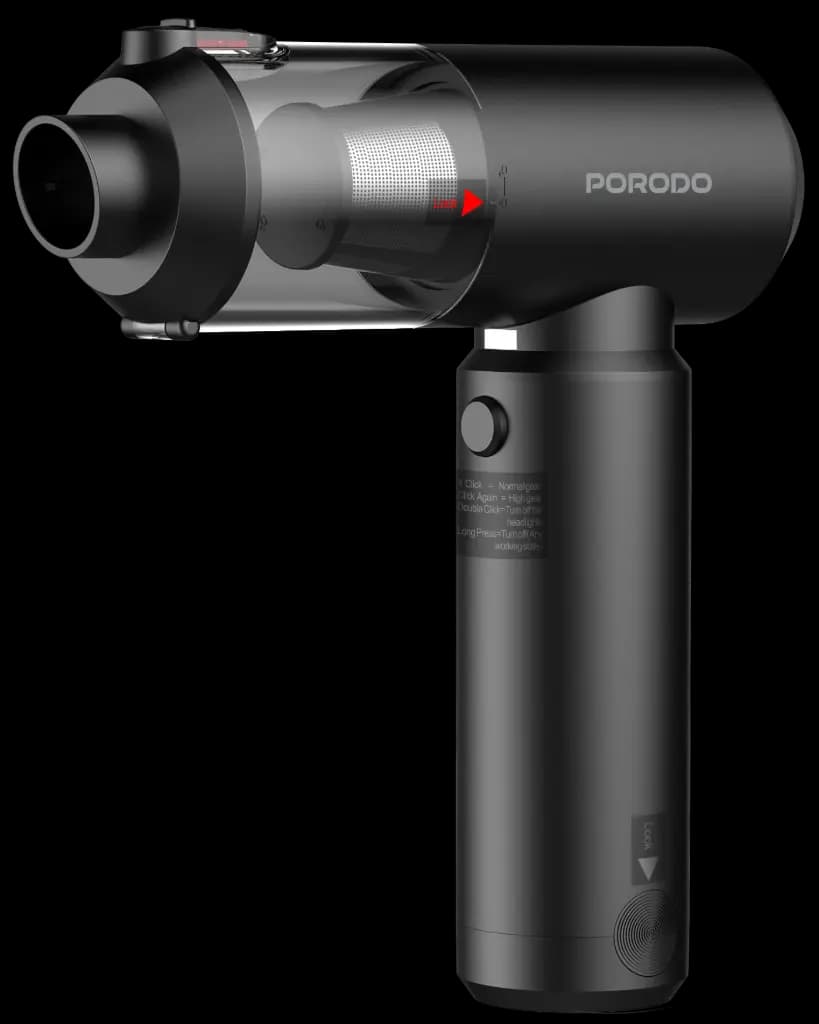 دمنده و مکنده پرودو Porodo Tornado Prime Portable Vacuum Cleaner And Blower PDS5BK — تصویر ۹