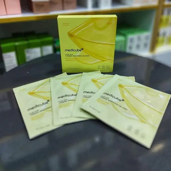 ماسک ورقه ای کوجیک اسید و زرد چوبه مدی کیوب 4 عددی — تصویر ۶