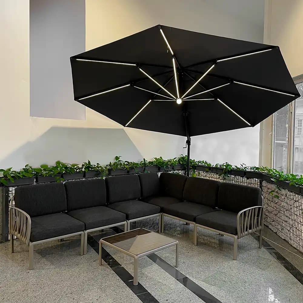 سایبان چتر 360درجه پایه کنار — تصویر ۹