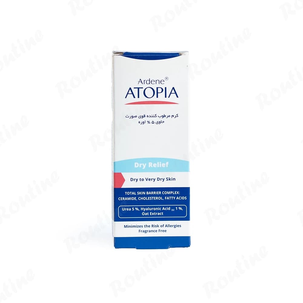 کرم مرطوب کننده قوی صورت 5% اوره درای ریلیف آردن آتوپیا — تصویر ۱۰